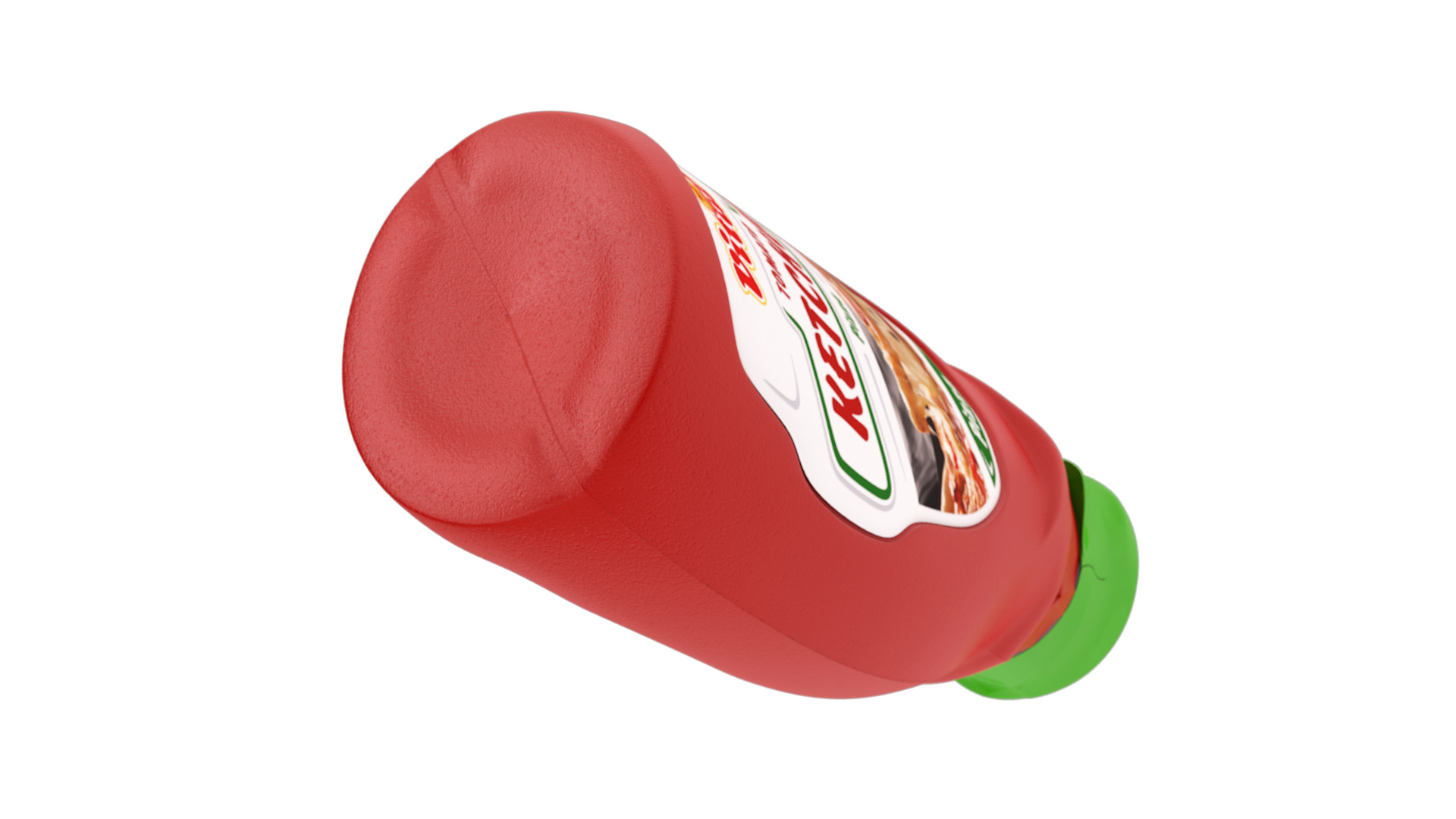 Vital tomato ketchup packaging design - plastic bottle bottom