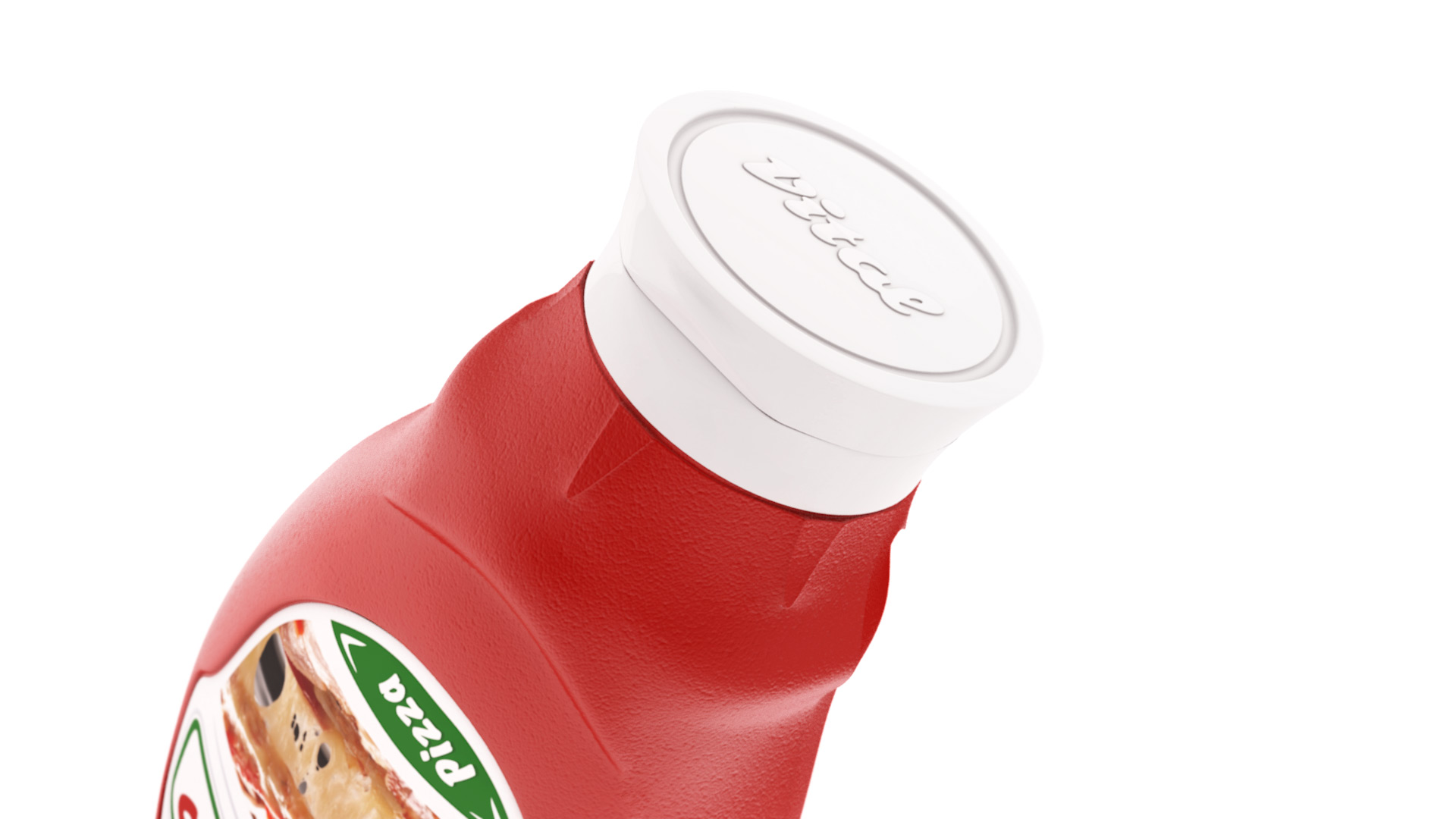 Vital tomato ketchup packaging design - plastic bottle cap