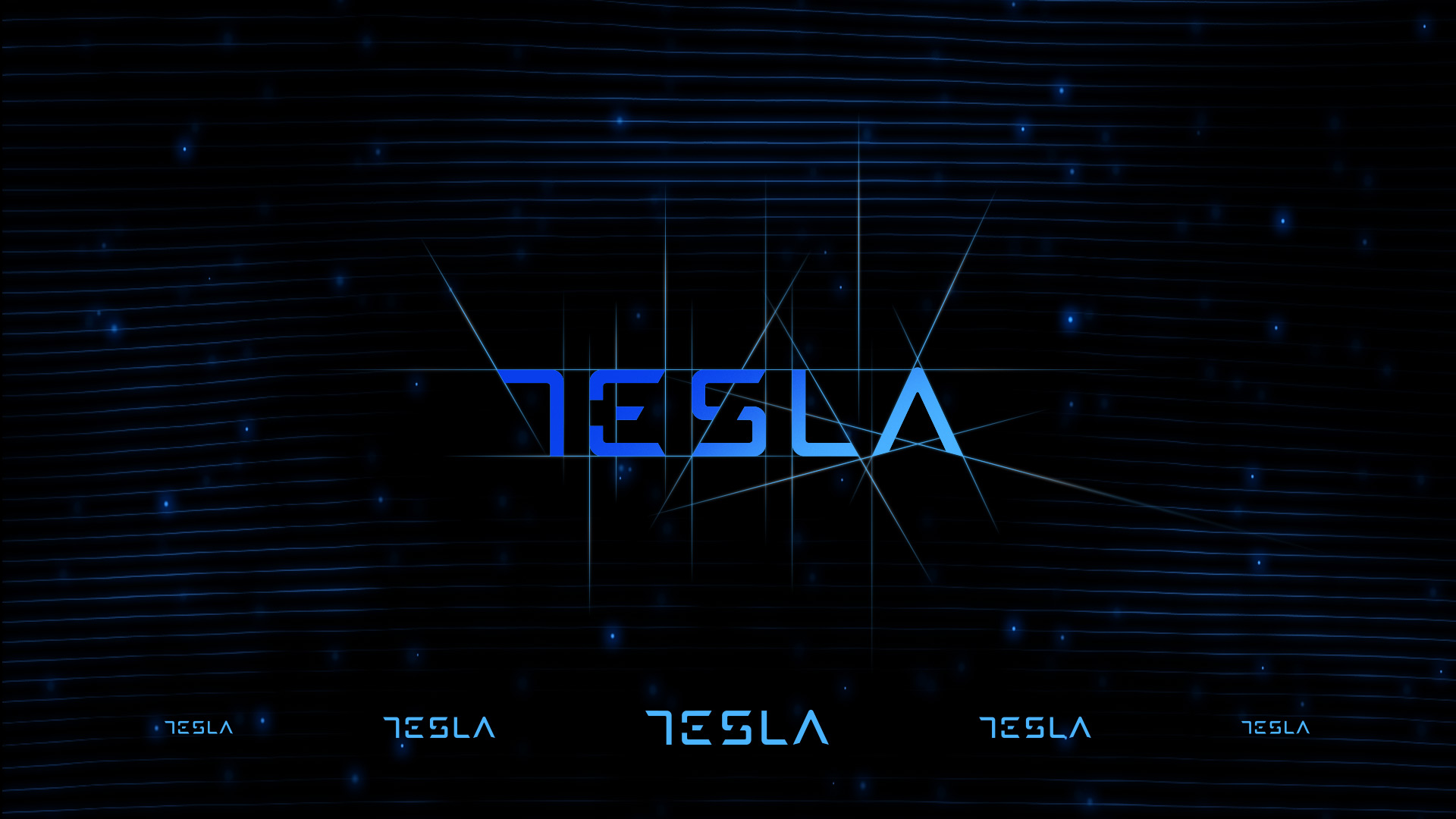 Tesla visual identity - logotype construction