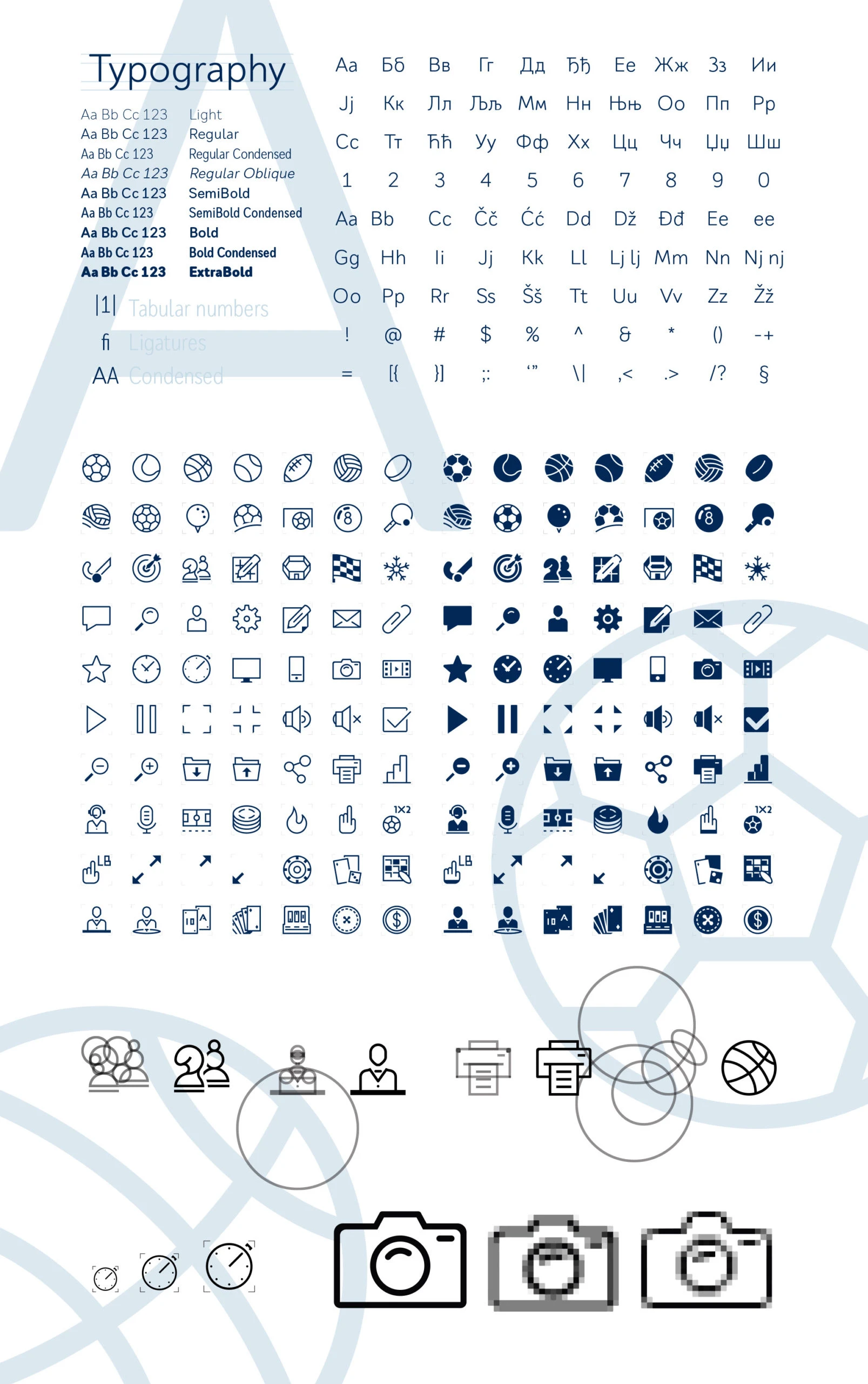 Tesla visual identity - Typography, iconography, pictograms