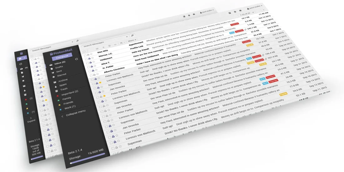 ProtonMail UI project cover